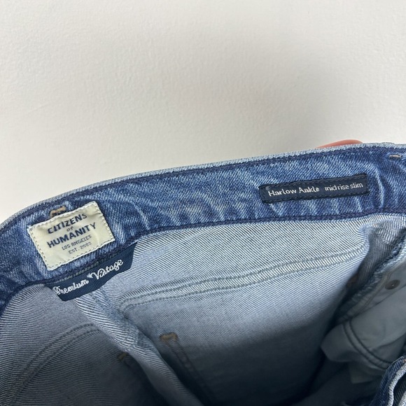 Citizens of Humanity Harlow Mid Rise Skinny Chit Chat Ankle Jeans 26 - Picture 4 of 6